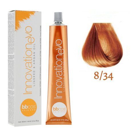 Крем-фарба для волосся BBCos Innovation Evo №8.34 Light Golden Copper Blonde 100 мл 00-00023159 фото