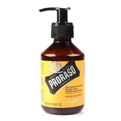 Шампунь для бороди Proraso Beard Shampoo Wood and Spice Beard Wash 200 мл 00-00012891 фото