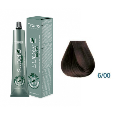 Краска для волос безаммиачная Pro.Color Super B Hair Color Cream №6.00 Intensive Dark Blond 100 мл 00-00021236 фото