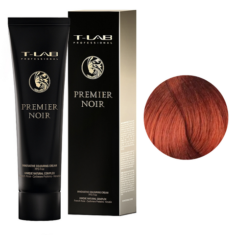 Крем-краска для волос T-Lab Premier Noir Colouring Cream №6.42 Dark Copper Iridescent Blonde 100 мл 00-00023433 фото