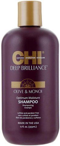 Шампунь для пошкодженого волосся CHI Deep Brilliance Optimum Moisture Shampoo 355мл 00-00012133 фото