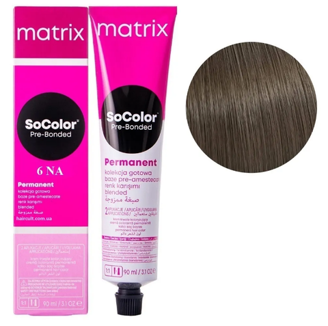 Крем-фарба Matrix SoColor Pre-Bonded Cream Permanent №6NA Натуральний теплий темний блондин 90 мл 00-00026510 фото