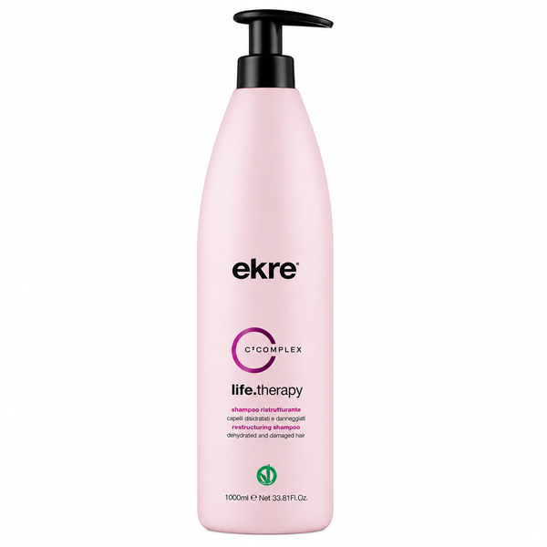 Шампунь для реконструкції пошкодженого волосся EKRE Life.Therapy Shampoo 1000 мл 00-00017334 фото