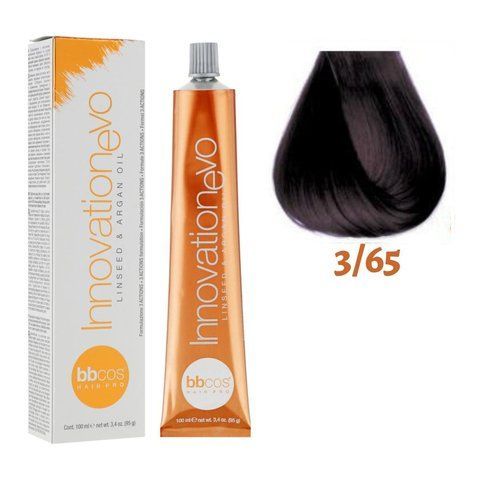 Крем-краска для волос BBCos Innovation Evo №3.65 Dark Red Chestnut 100 мл 00-00023090 фото
