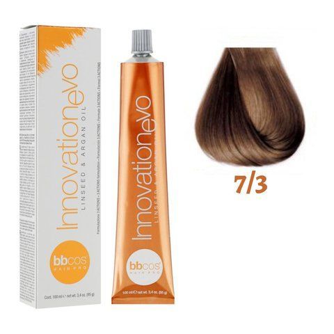 Крем-фарба для волосся BBCos Innovation Evo №7.3 Golden Blonde 100 мл 00-00023137 фото