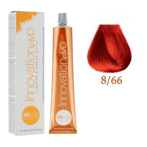 Крем-фарба для волосся BBCos Innovation Evo №8.66 Light Red Intence Blond 100 мл 00-00023344 фото
