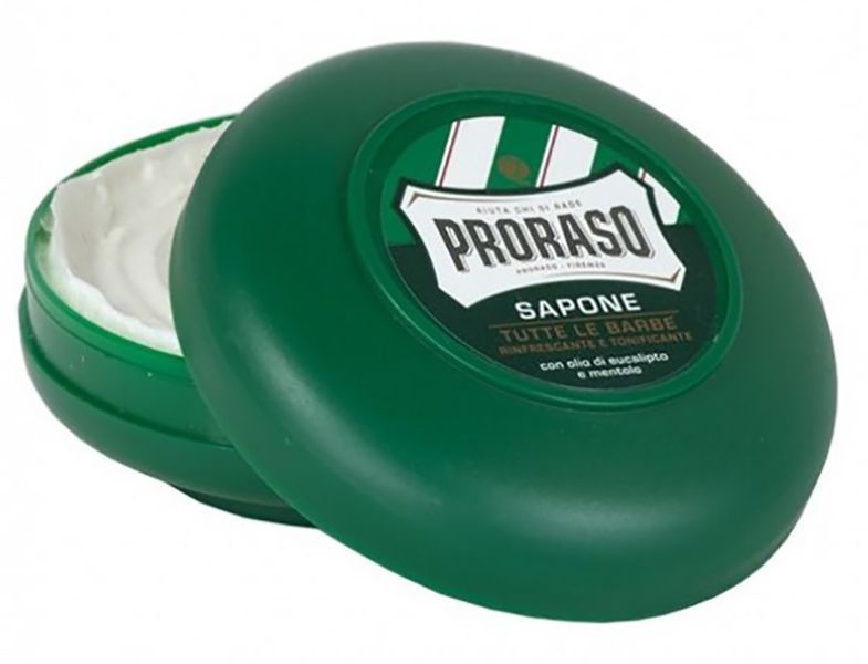 Мыло для бритья с экстрактом эвкалипта и ментола Proraso Green Line Refreshing Soap 75 мл 00-00009380 фото