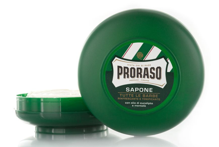 Мыло для бритья с экстрактом эвкалипта и ментола Proraso Green Line Refreshing Soap 75 мл 00-00009380 фото