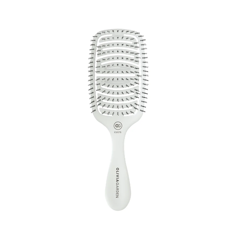 Щетка для волос Olivia Garden Essential Care FLEX Fine Hair Bristles Ice White 00-00024465 фото