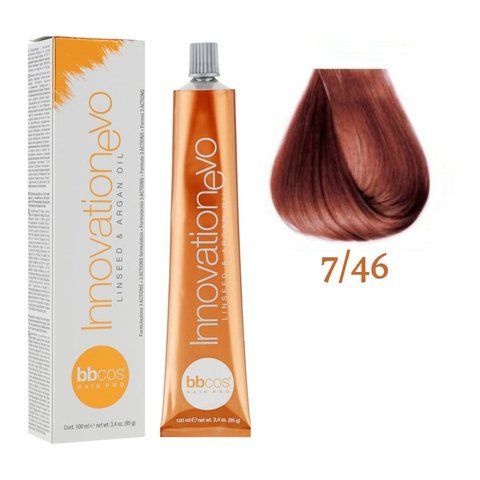 Крем-фарба для волосся BBCos Innovation Evo №7.46 Copper-red blond 100 мл 00-00023142 фото