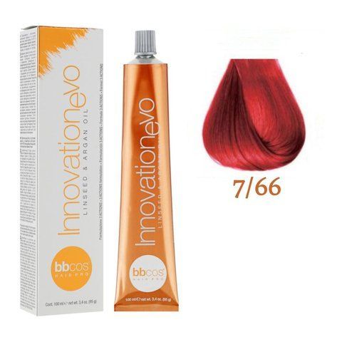 Крем-краска для волос BBCos Innovation Evo №7.66 Intense Red Blond 100 мл 00-00023146 фото