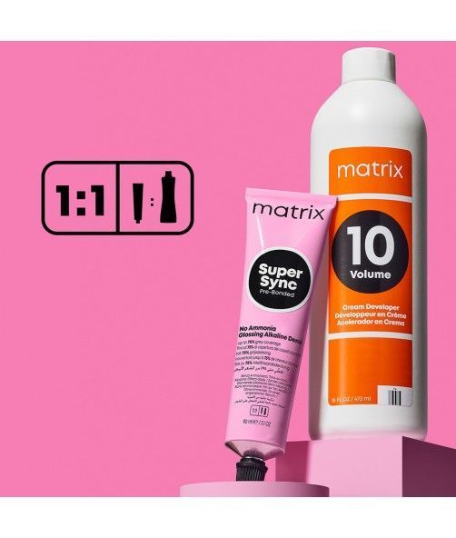 Крем-фарба безаміачна Matrix Super Sync Pre-Bonded SPV Sheer Pastel Violet 90 мл 00-00025180 фото