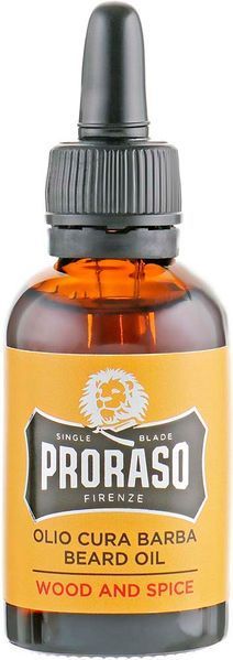 Олія для догляду за бородою Proraso Beard Oil Wood and Spice 30 мл 00-00012889 фото