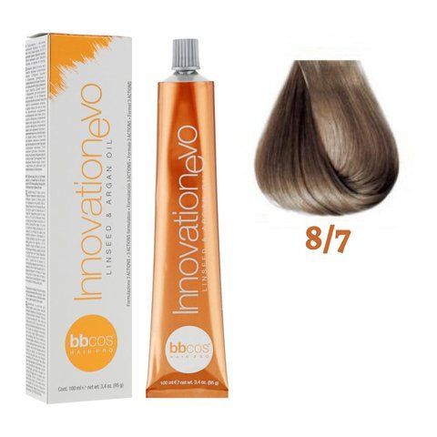 Крем-фарба для волосся BBCos Innovation Evo №8.7 Light Beige Blonde 100 мл 00-00023161 фото