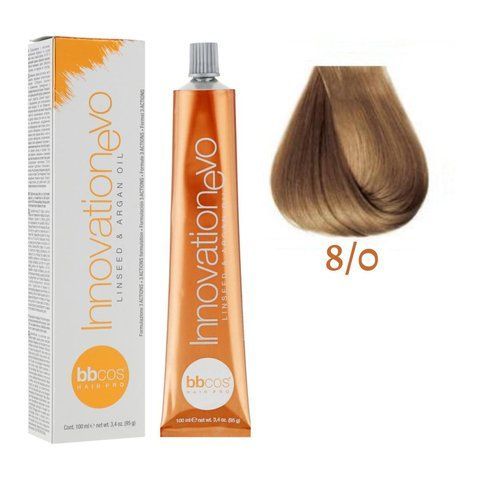 Крем-краска для волос BBCos Innovation Evo №8.0 Light Blond 100 мл 00-00023149 фото