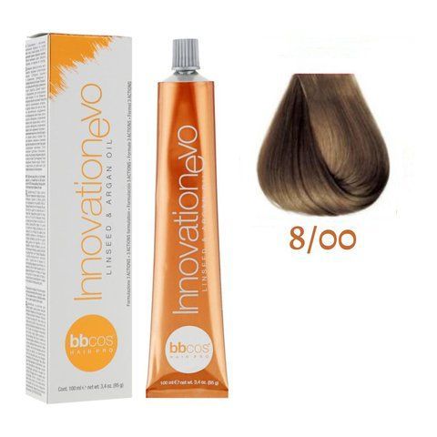 Крем-краска для волос BBCos Innovation Evo №8.00 Intense Light Blond 100 мл 00-00023150 фото