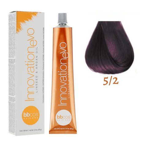 Крем-фарба для волосся BBCos Innovation Evo №5.2 Light Purple Chestnut 100 мл (уцінка) 00-00023106 фото