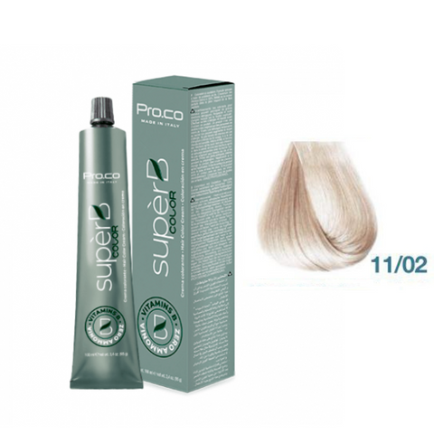 Краска для волос безаммиачная Pro.Color Super B Color Cream №11.02 Pearl Very Light Blond 100 мл 00-00021222 фото