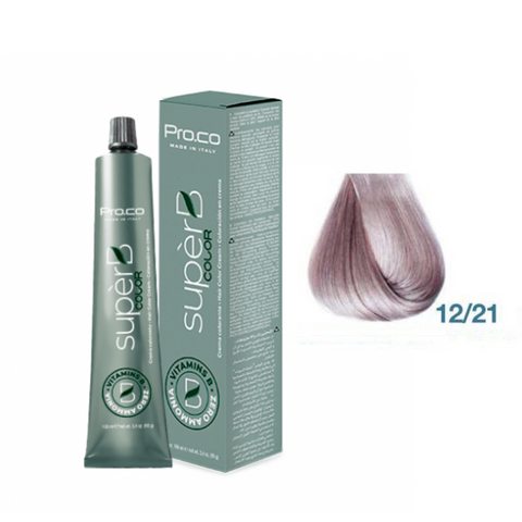 Краска для волос безаммиачная Pro.Color Super B Color Cream №12.21 Super Violet Ash Blond 100 мл 00-00021224 фото