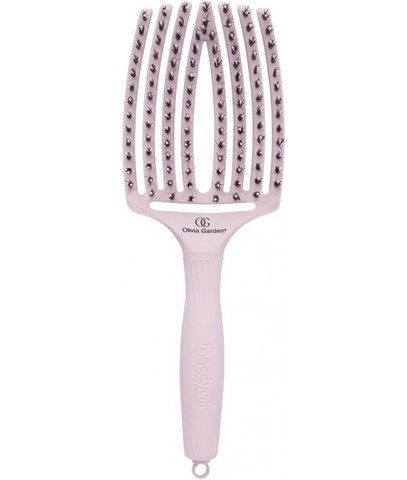 Щітка масажна Olivia Garden Finger Brush Combo Pastel Pink Large 00-00025334 фото